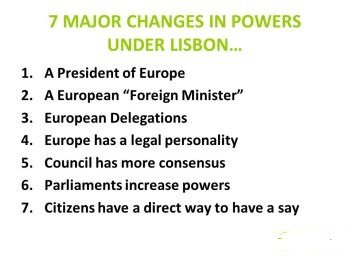 (6) The Lisbon Treaty